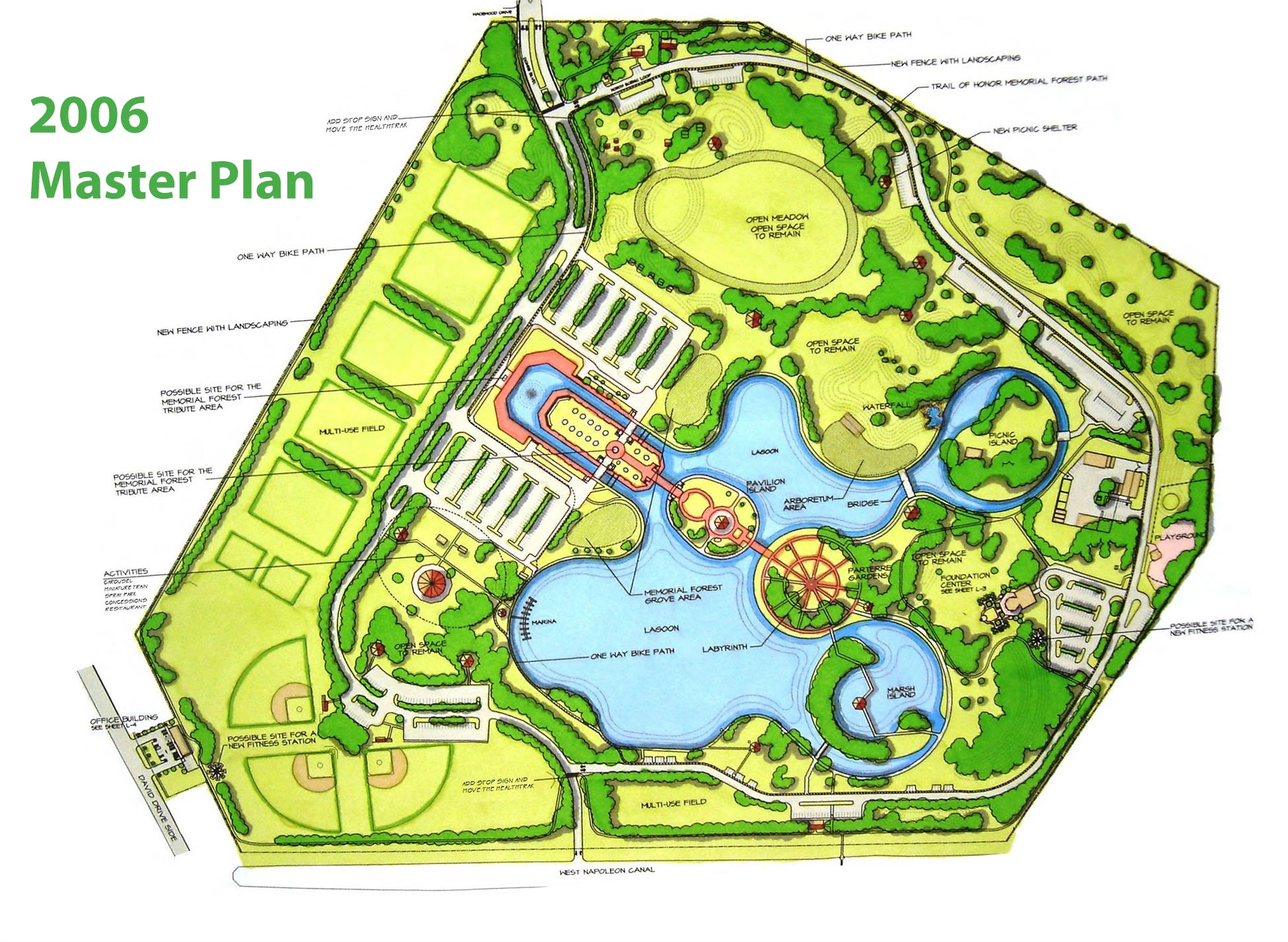 Lafreniere Park 1974 Master Plan